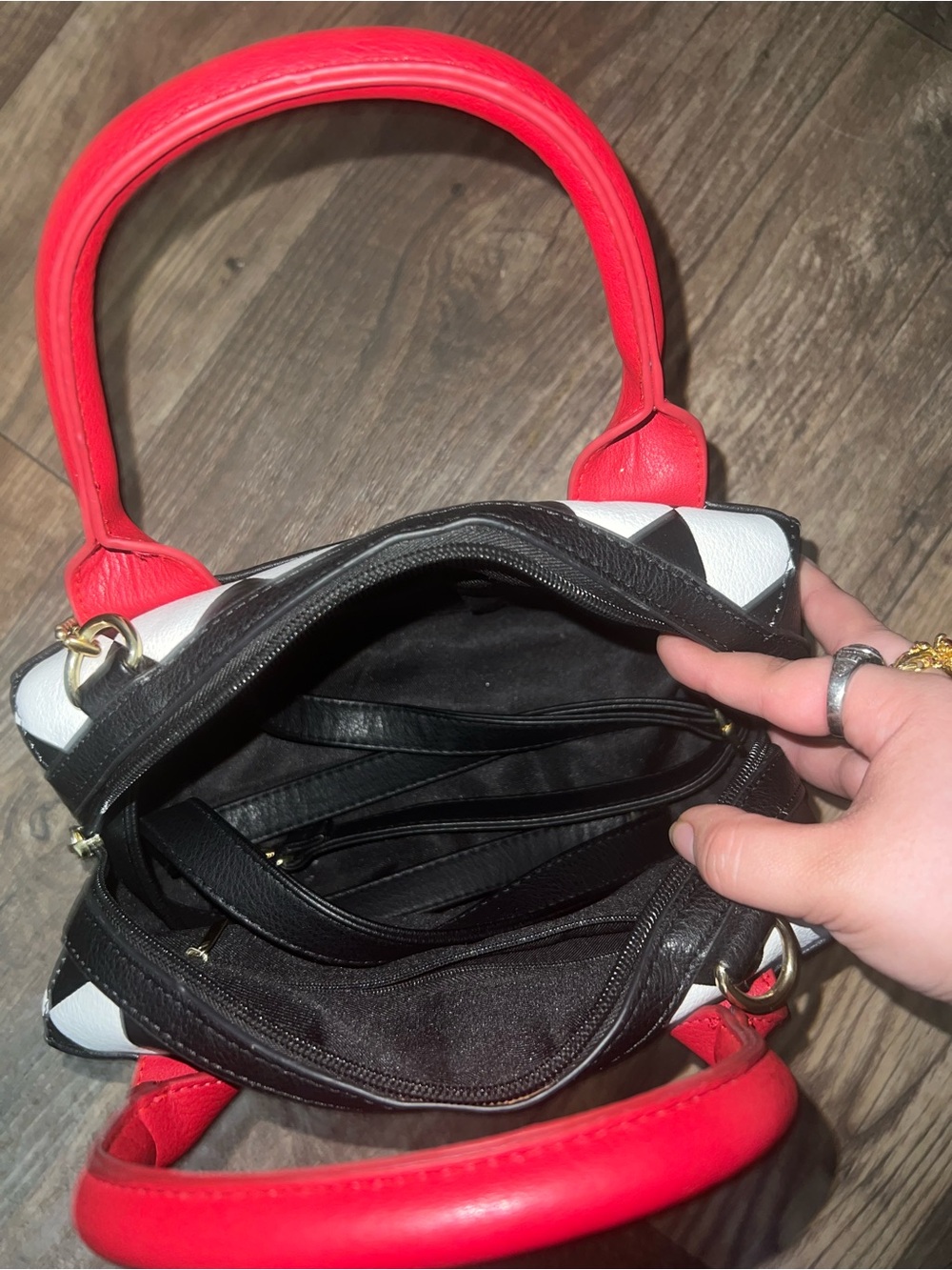 Loungefly DC Comics Harley Quinn Mad Love Satchel Purse Cosplay Handbag EUC - Picture 2 of 5